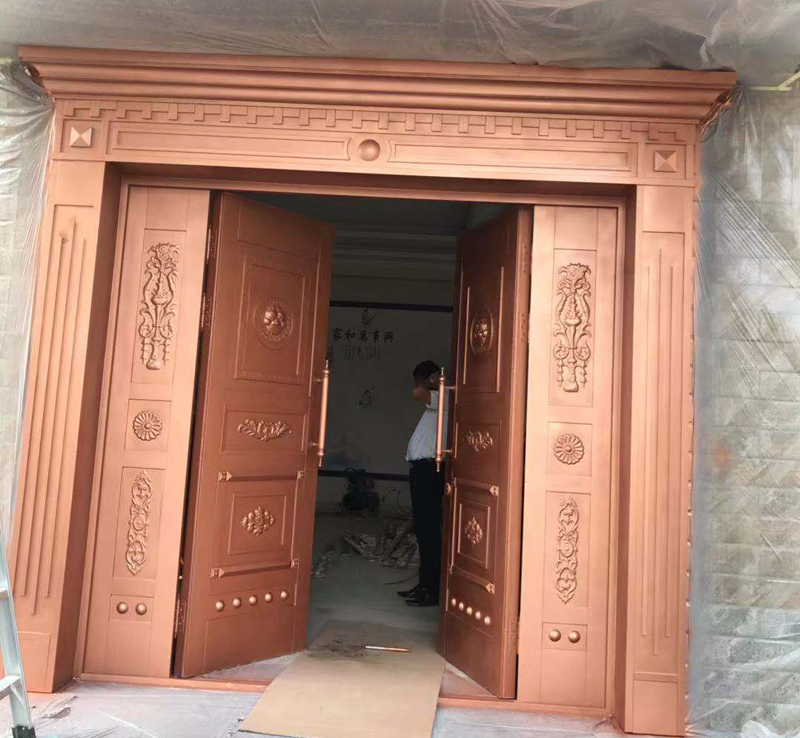 不銹鋼鋁合金大門用仿古漆，入住千家萬戶